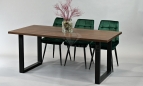 stol-eventowy-loftowy-industrialny-bloom-nut-duzy-blat-180x90-drewniany-ciemnobrazowy-zielone-krzesla-wynajem