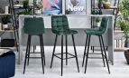 zielone-hokery-krzesla-barowe-tapicerowane-melia-welurowe-wynajem